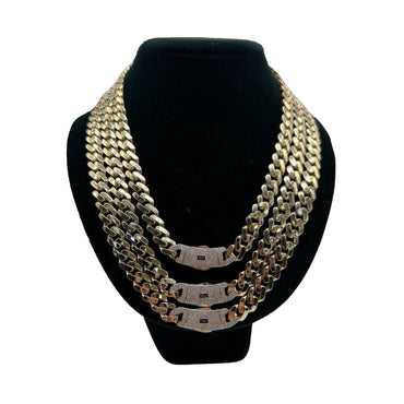 14K Yellow Gold Hollow Cuban MONACI Chain (20″ inches 11MM)