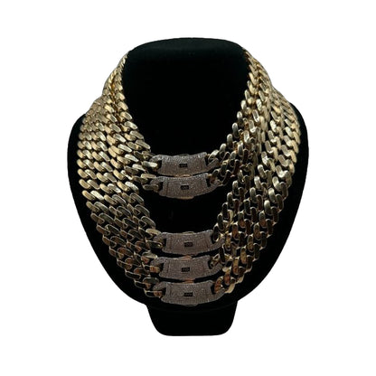 14K Yellow Gold Hollow Cuban MONACI Chain (18" inches 13.0MM)