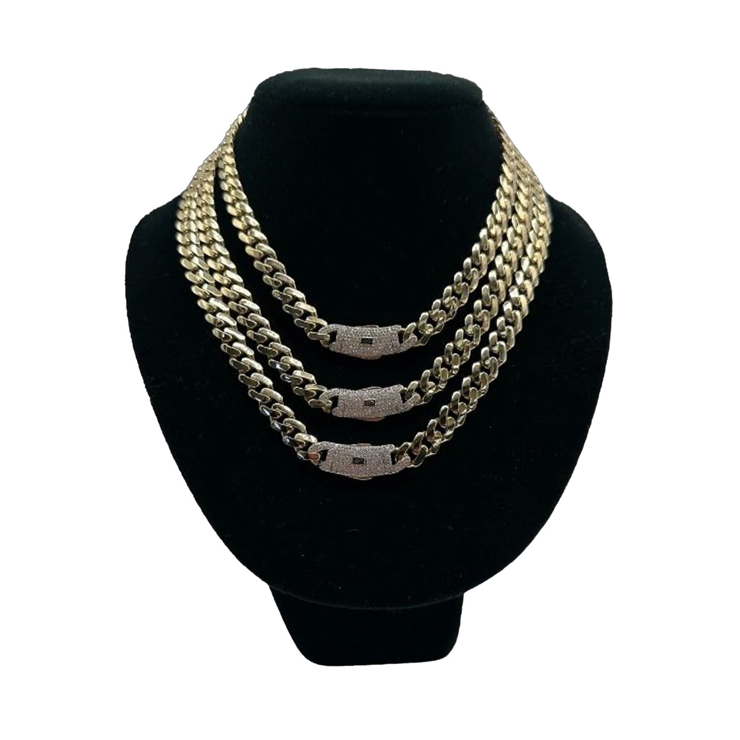 14K Yellow Gold Hollow Cuban MONACI Chain (16" inches 9.0MM)