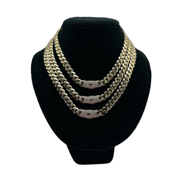 14K Yellow Gold Hollow Cuban MONACI Chain (16" inches 9.0MM)
