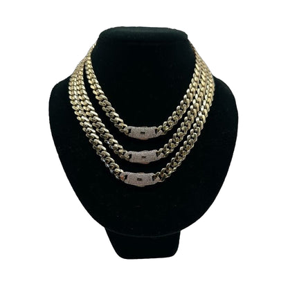 14K Yellow Gold Hollow Cuban MONACI Chain (16" inches 9.0MM)