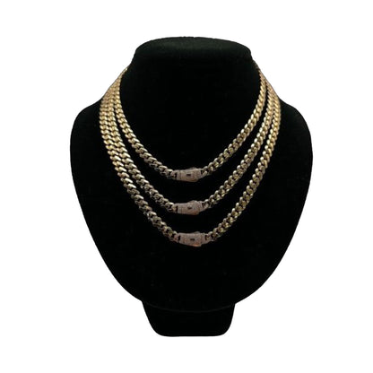 14K Yellow Gold Hollow Cuban MONACI Chain (20" inches 7.0MM)